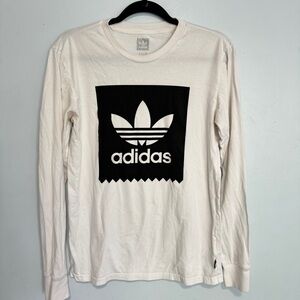 Adidas Skateboard Blackbird Tee TShirt Crew Neck LS
White Black Graphic Sz S
